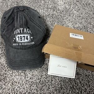 50th Birthday Gifts for Him Her Men Women Embroidered Cotton Hat